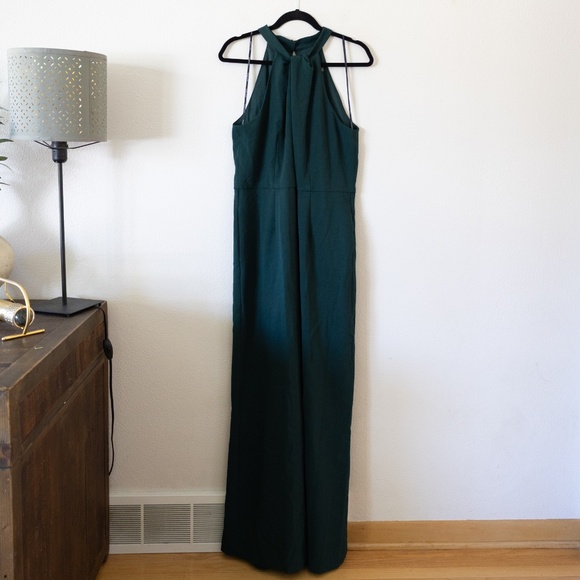 Julia Jordan Dark Green Women's Jumpsuit w/ Pockets - Picture 2 of 6